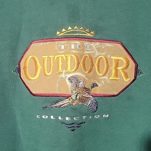VTG 90S THE OUTDOOR COLLECTION USA MADE PHEASANT SWEATSHIRT XXL - Picture 3 of 10